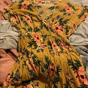 Floor length floral dress